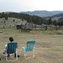 Our front yard, marred only by the flies always found around horse corrals.