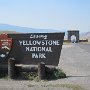 Gardiner, MT, and Mammoth were the most popular entry points in the railroad era but seem quiet now. The (Theodore) Roosevelt arch is in the background.
