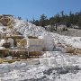The travertine deposits are constantly changing and often consist of pools and steps.