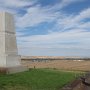 We stop at Little Big Horn on the drive back to Minnesota. This monument is close to where Custer fell. The grassy area is now a mass grave for his soldiers. A monument to Indian warriors is nearby.<br />					