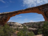 15sw  The formations at Natural Bridges National Monument are made by stream erosion, rather than wind and sand.