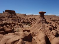 17sw  The other-wordly landscape at Goblin Valley State Park.