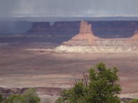 8sw  We hiked to an overlook at Dead Horse Point state park just as snow squalls moved through.