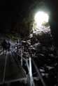 A lava tube cave