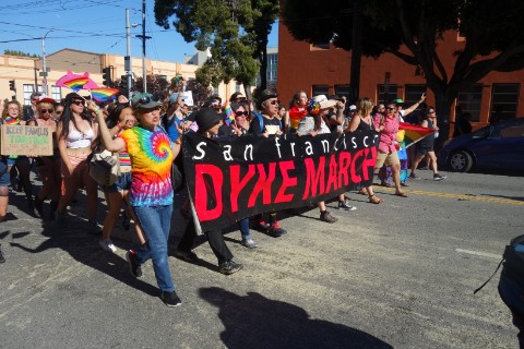 Joel was in town during Pride weekend