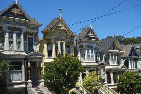 Beautiful domestic facades