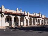 There are no longer enough stores to fill up the square but the buildings are great
