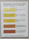 16urine color This handy chart is mounted on the restroom wall at the national monument visitor center. Among other things, it signifies the intense summertime heat of this...