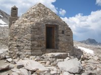 At the top of Muir Pass, the Sierra Club maintains a famous shelter, built in 1930.